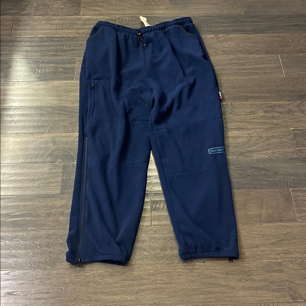 Polo Sport Ralph Lauren Polartec fleece Pants vintage cargo Blue Mens Size XXL